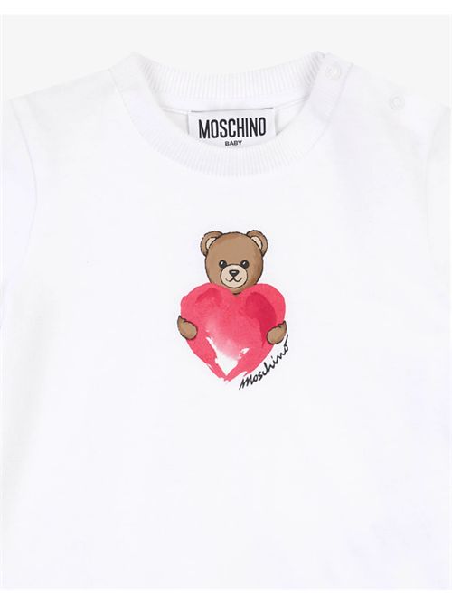 Abito in jersey di cotone Moschino Teddy Bear MOSCHINO KIDS | MDV0DJ-LAA02/10101
